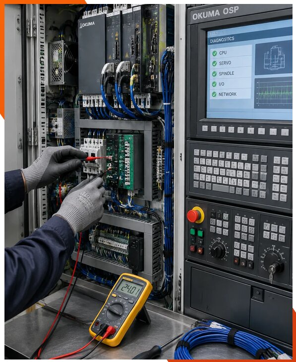Ремонт систем ЧПУ Okuma OSP в Лесне